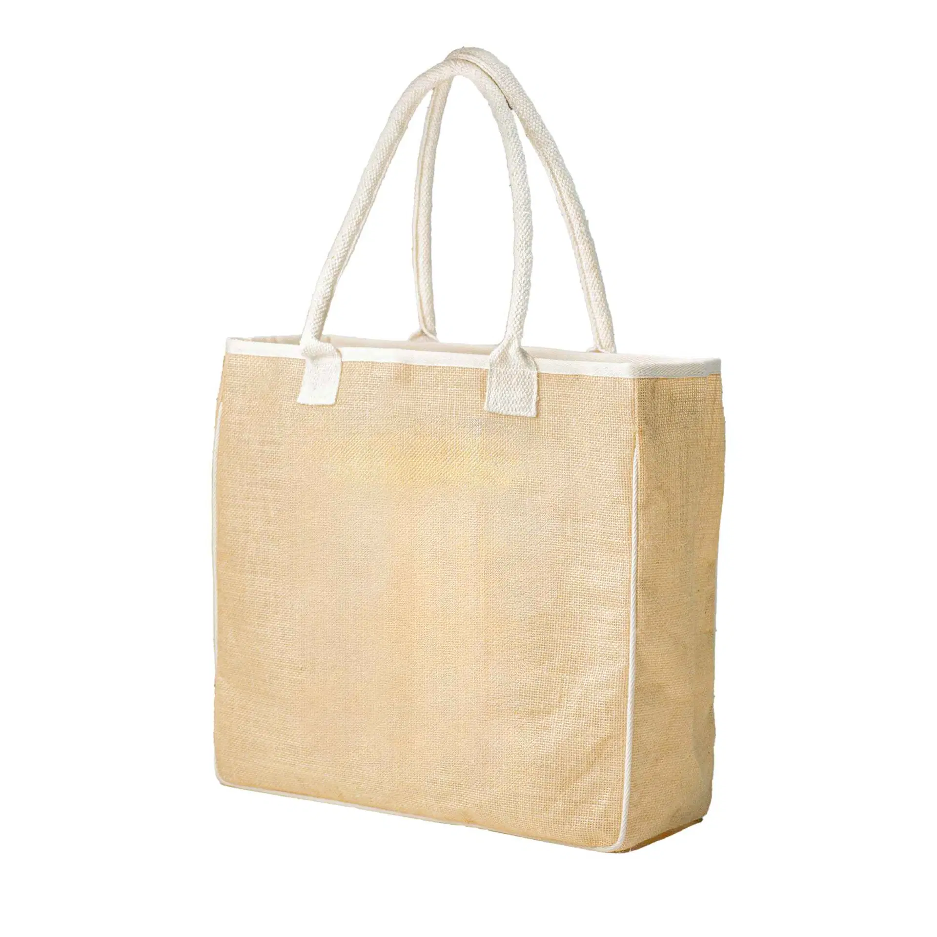 Laminated Jute Bag with Velcro b
